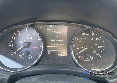 2019 Nissan Rogue Sv z USA, uszkodzony, nr VIN JN8AT2MV7KW393576